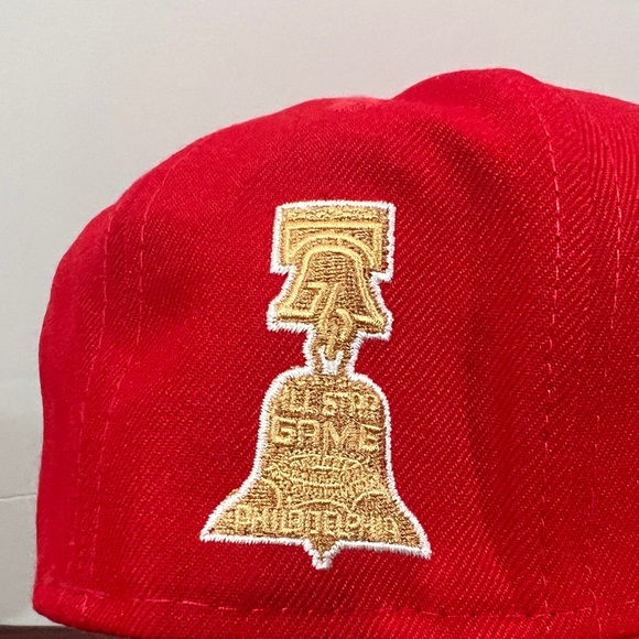 New Era x Just Don, 59Fifty Fitted Hat, Philadelphia Phillies, Red - Picture 11 of 12